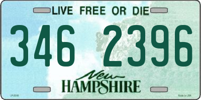 NH license plate 3462396