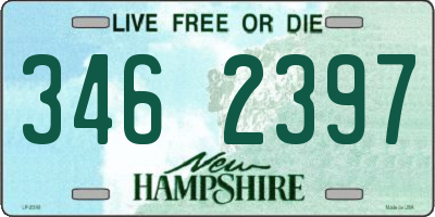 NH license plate 3462397