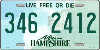 NH license plate 3462412