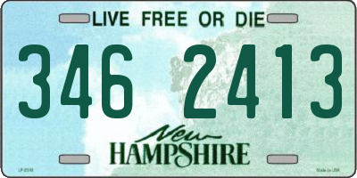 NH license plate 3462413