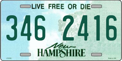 NH license plate 3462416