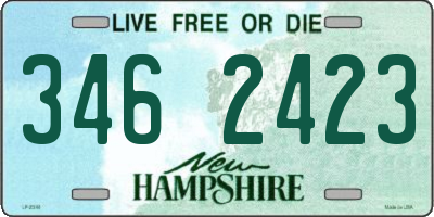 NH license plate 3462423