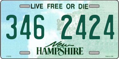 NH license plate 3462424