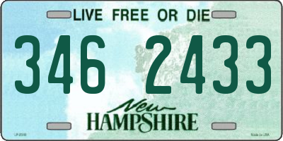 NH license plate 3462433