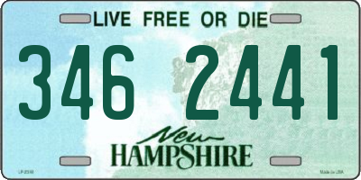 NH license plate 3462441