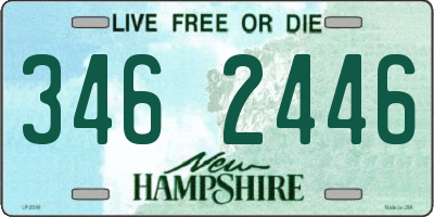 NH license plate 3462446