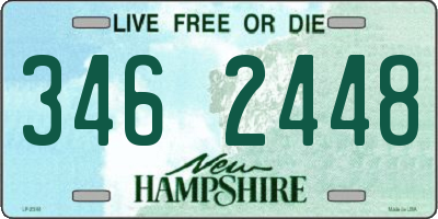 NH license plate 3462448