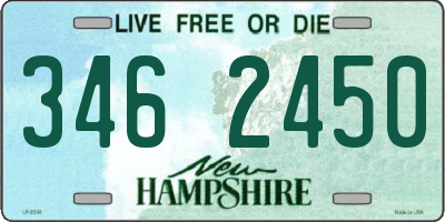 NH license plate 3462450