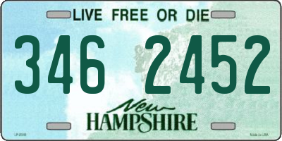 NH license plate 3462452