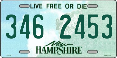 NH license plate 3462453