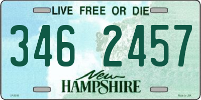 NH license plate 3462457