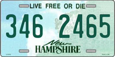 NH license plate 3462465