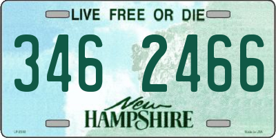 NH license plate 3462466