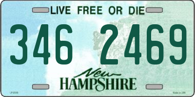 NH license plate 3462469