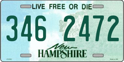 NH license plate 3462472