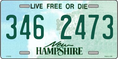 NH license plate 3462473