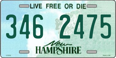 NH license plate 3462475
