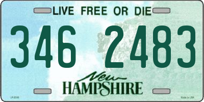 NH license plate 3462483