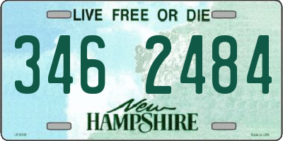 NH license plate 3462484