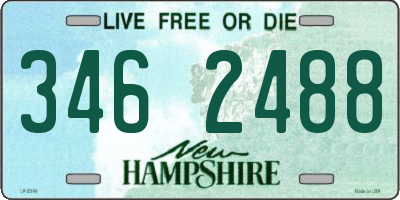 NH license plate 3462488