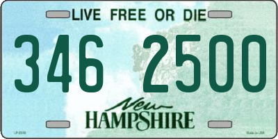 NH license plate 3462500