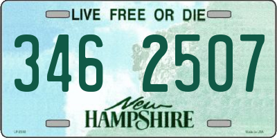 NH license plate 3462507