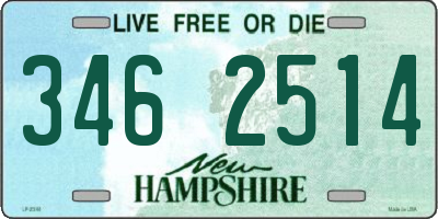 NH license plate 3462514