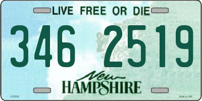 NH license plate 3462519