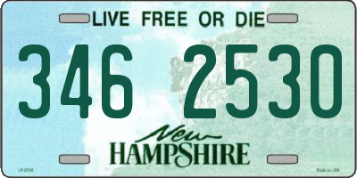 NH license plate 3462530
