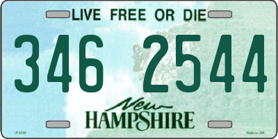 NH license plate 3462544