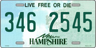NH license plate 3462545