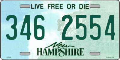 NH license plate 3462554