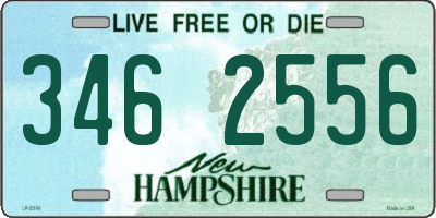 NH license plate 3462556