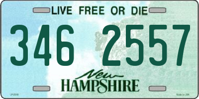 NH license plate 3462557