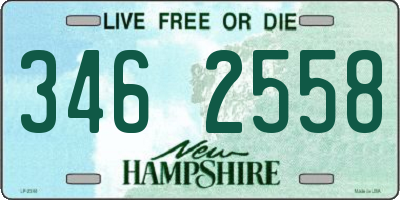 NH license plate 3462558