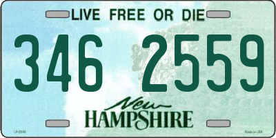 NH license plate 3462559