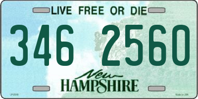NH license plate 3462560