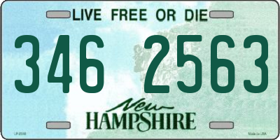 NH license plate 3462563