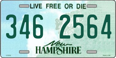 NH license plate 3462564