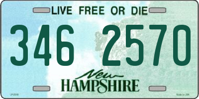 NH license plate 3462570