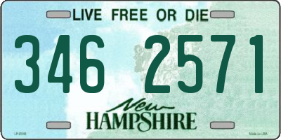 NH license plate 3462571