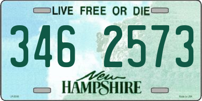 NH license plate 3462573
