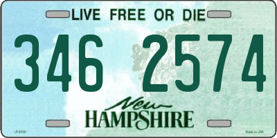 NH license plate 3462574