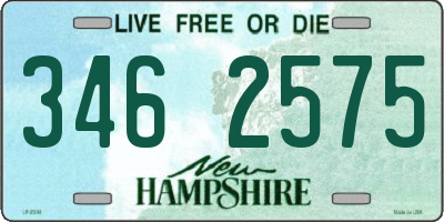 NH license plate 3462575