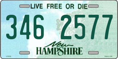 NH license plate 3462577