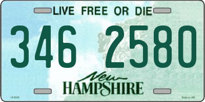 NH license plate 3462580