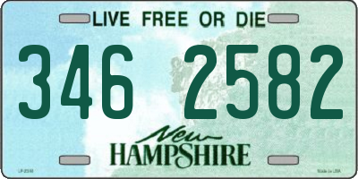 NH license plate 3462582