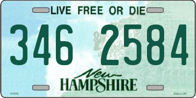 NH license plate 3462584