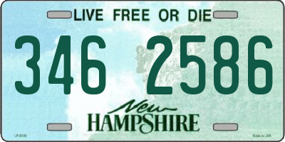 NH license plate 3462586