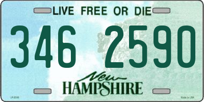 NH license plate 3462590